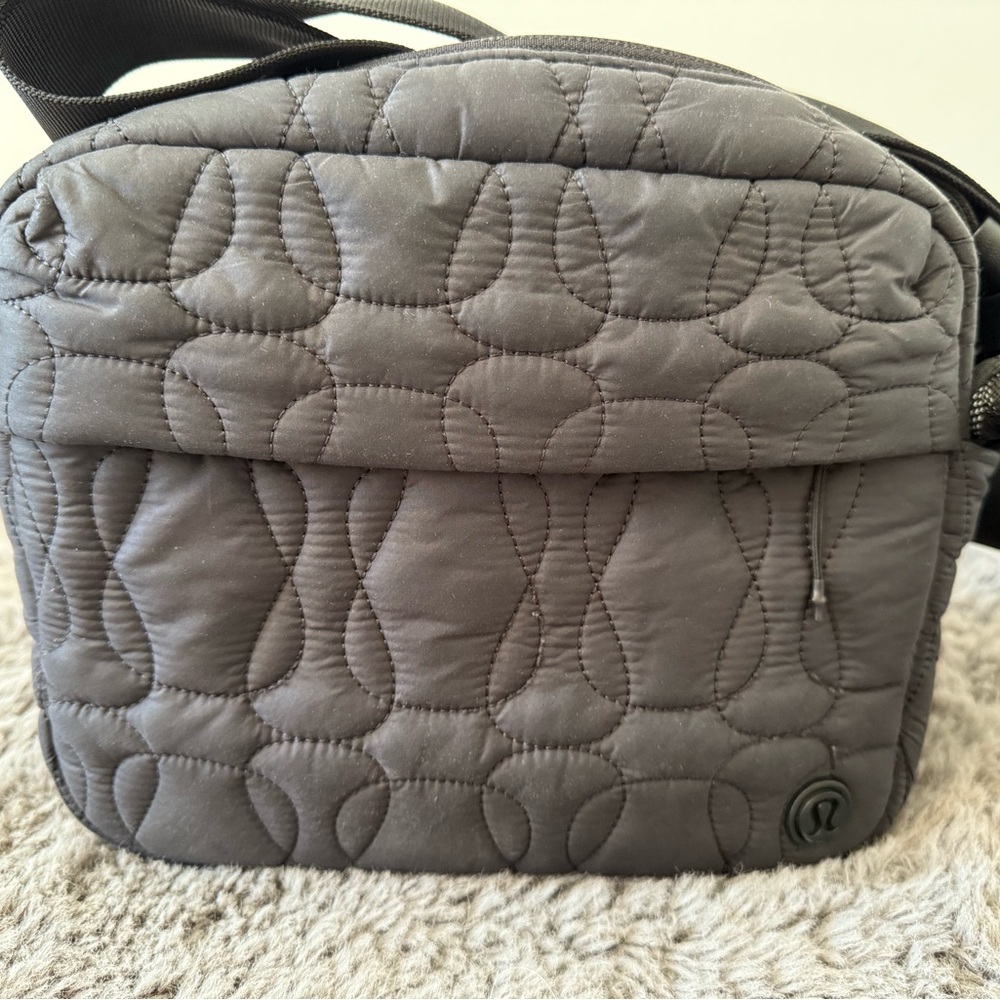 Lululemon Black Quilted Crossbody Bag